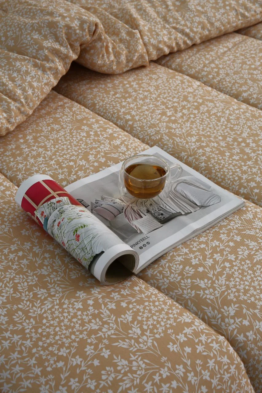 1 PC Double Winter Razai-Beige Bloom - Image 6