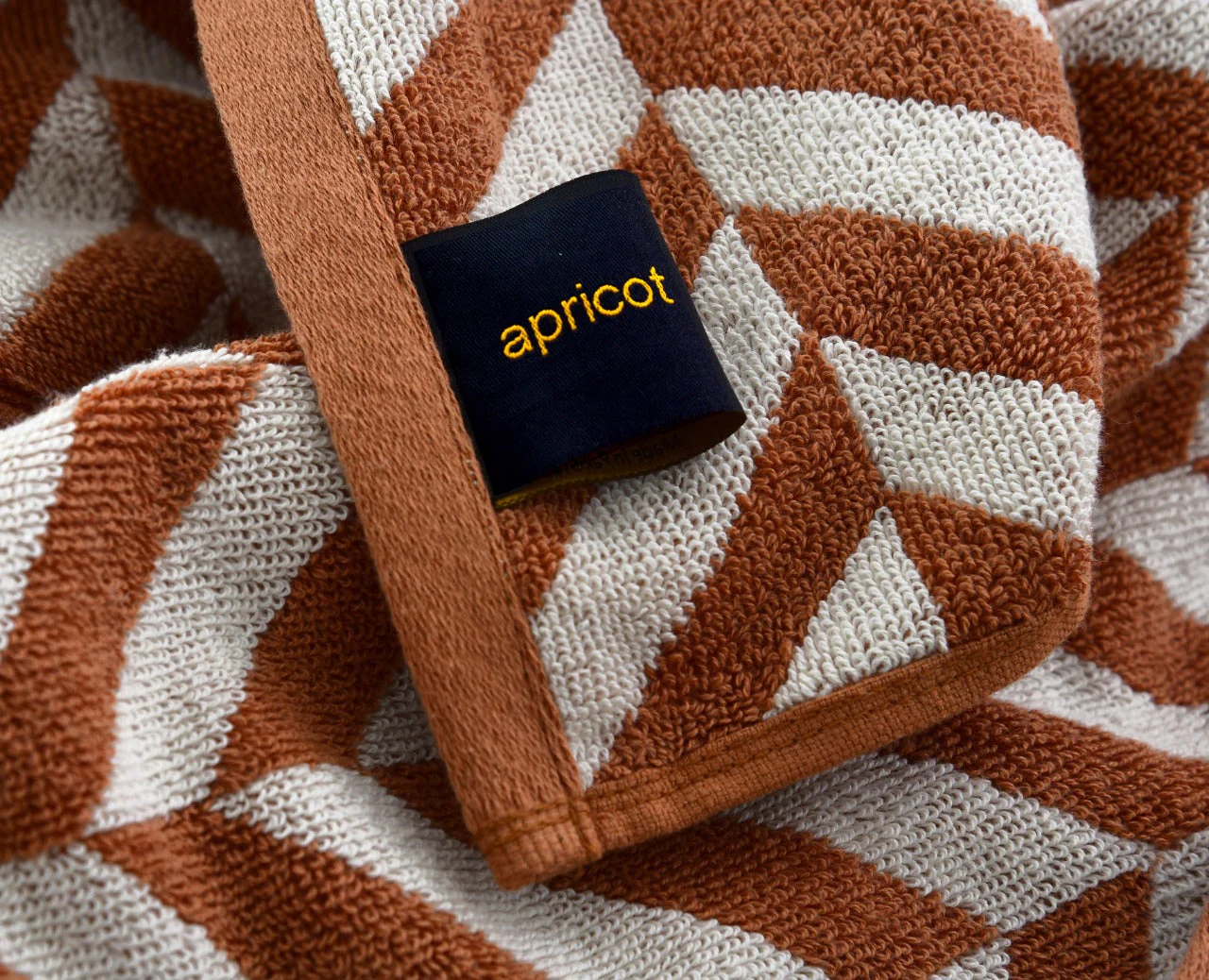 2 PCs Bath Towel Yarn Dyed-14916 Brown Chevrons - Image 6