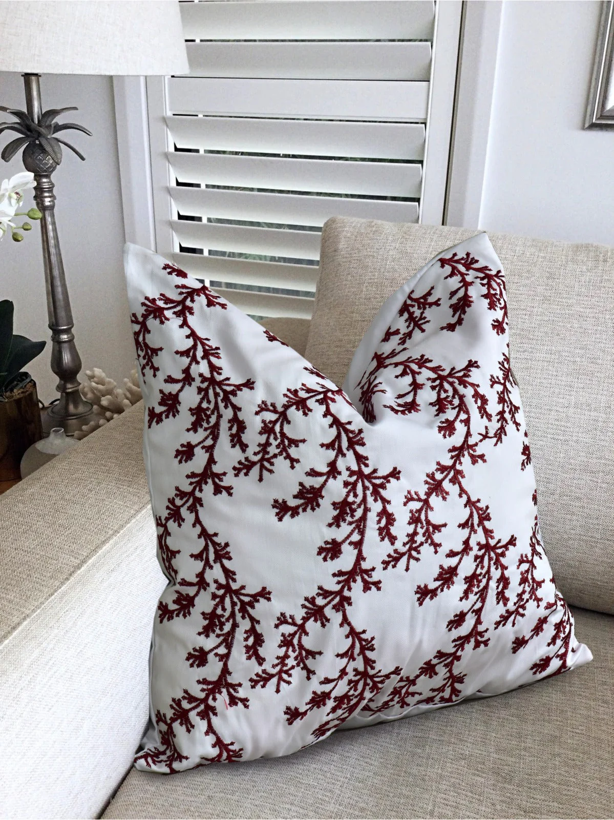 2 PCs Blue Embroidered 5338 Cushions - Image 7