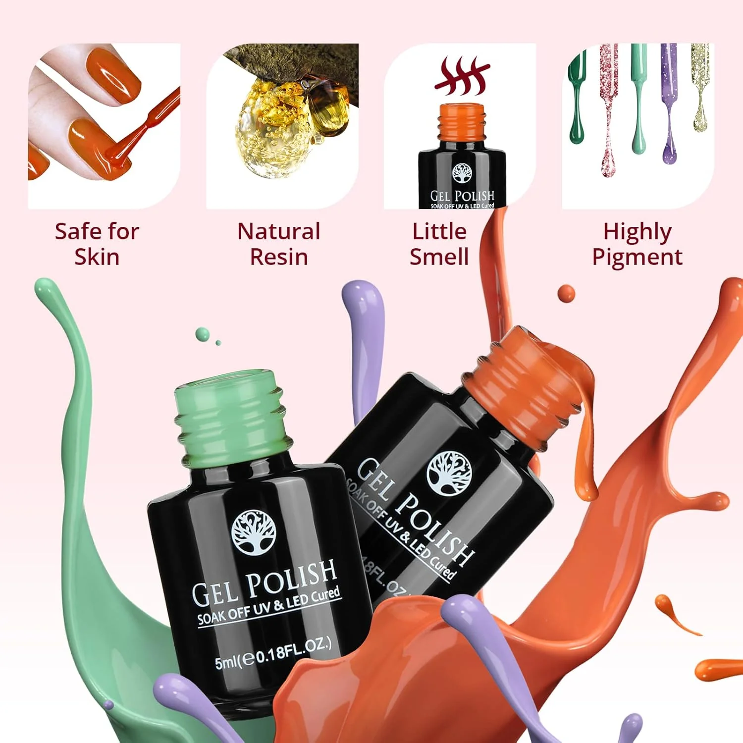 23 PCs Nail Art Acrylic Gel Nail Polish Set - Image 12