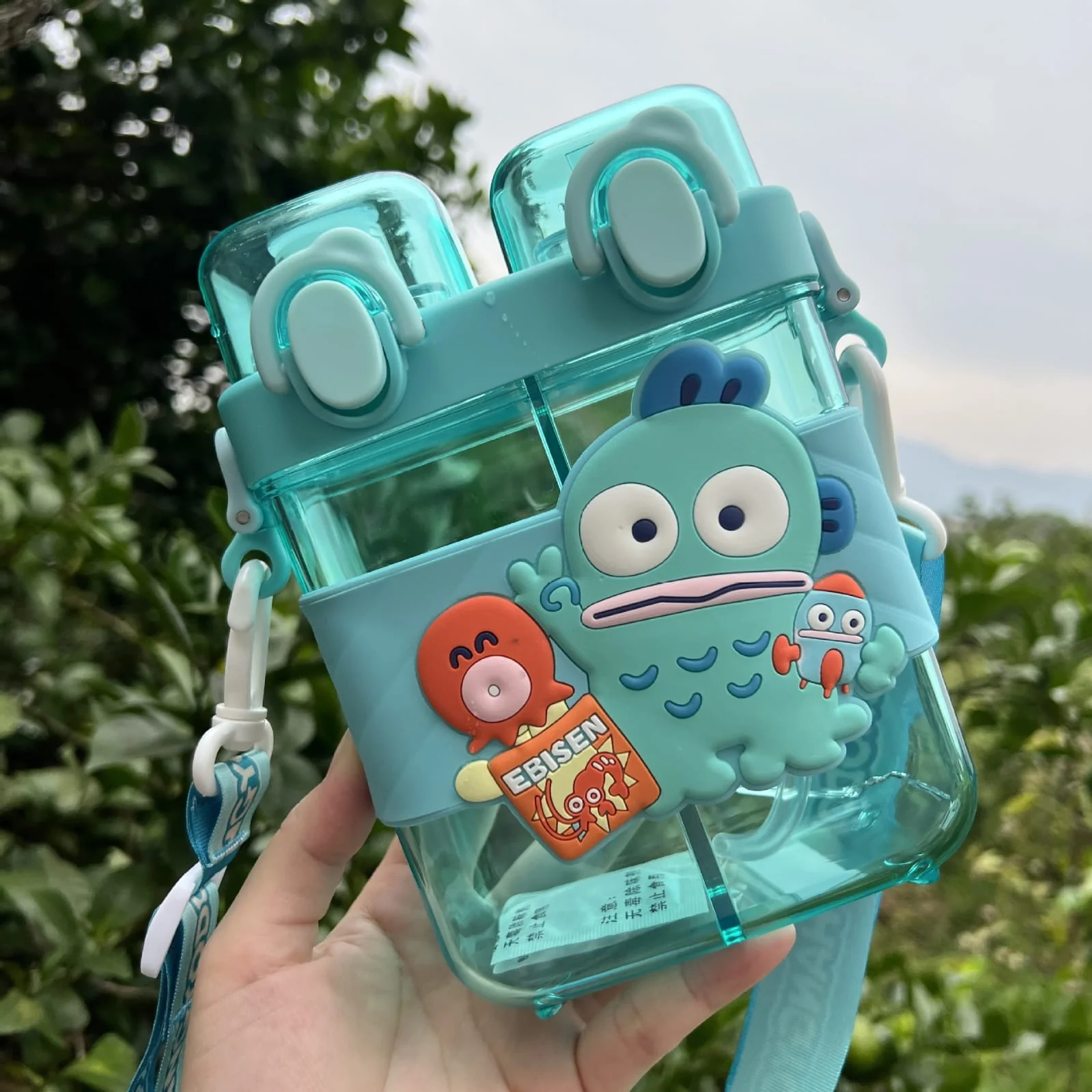 2IN1 PARTITIONED WATER BOTTLE FOR KIDS (SA2510-149)Sea Green - Image 2