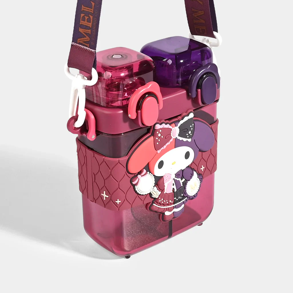 2IN1 PARTITIONED WATER BOTTLE FOR KIDS (SA2510-149)Mini RED - Image 3