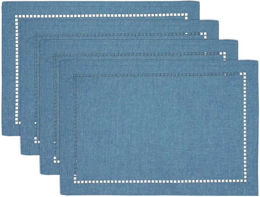 2PCs Rectangular Shape Placemats-(SA2405-252)-Blue - Image 4