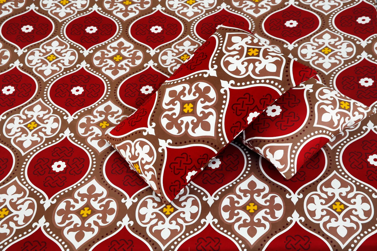 2Pcs Single Bed Sheet-Brown Crown - Image 5