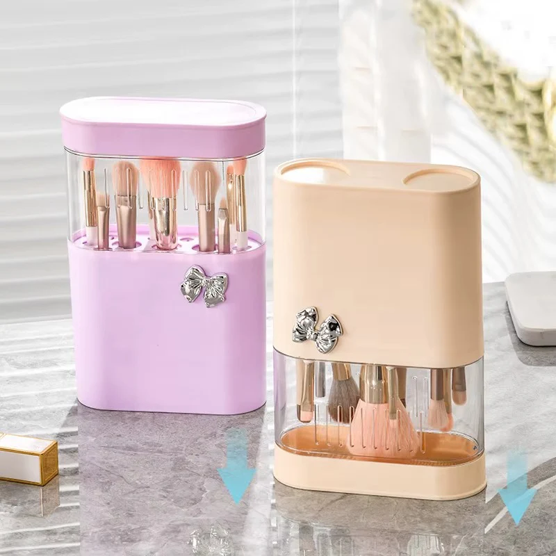 3 in 1 Makeup Brush Cleaning Box-beige - Image 9