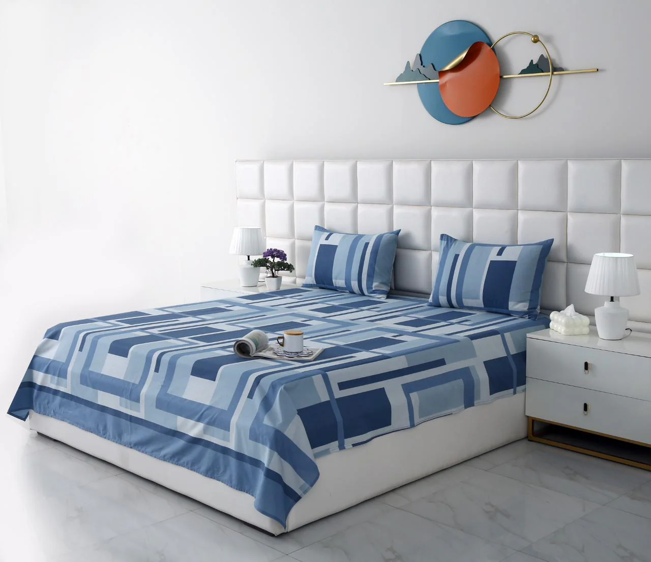 3 PCs Double Bed Sheet-DB-250 - Image 3