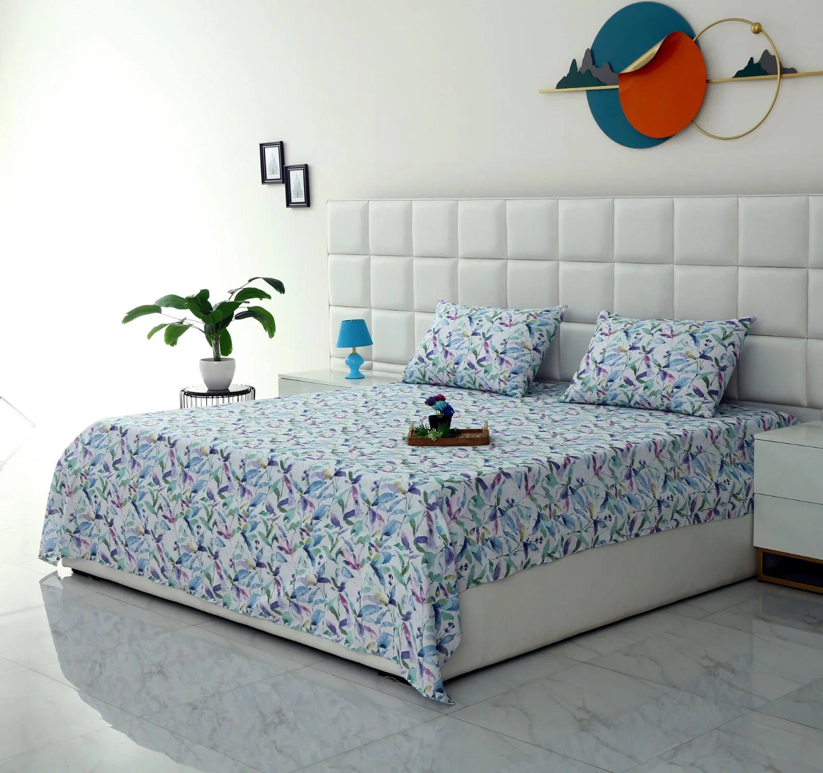 3 PCs Double Bed Sheet-DB205 - Image 4