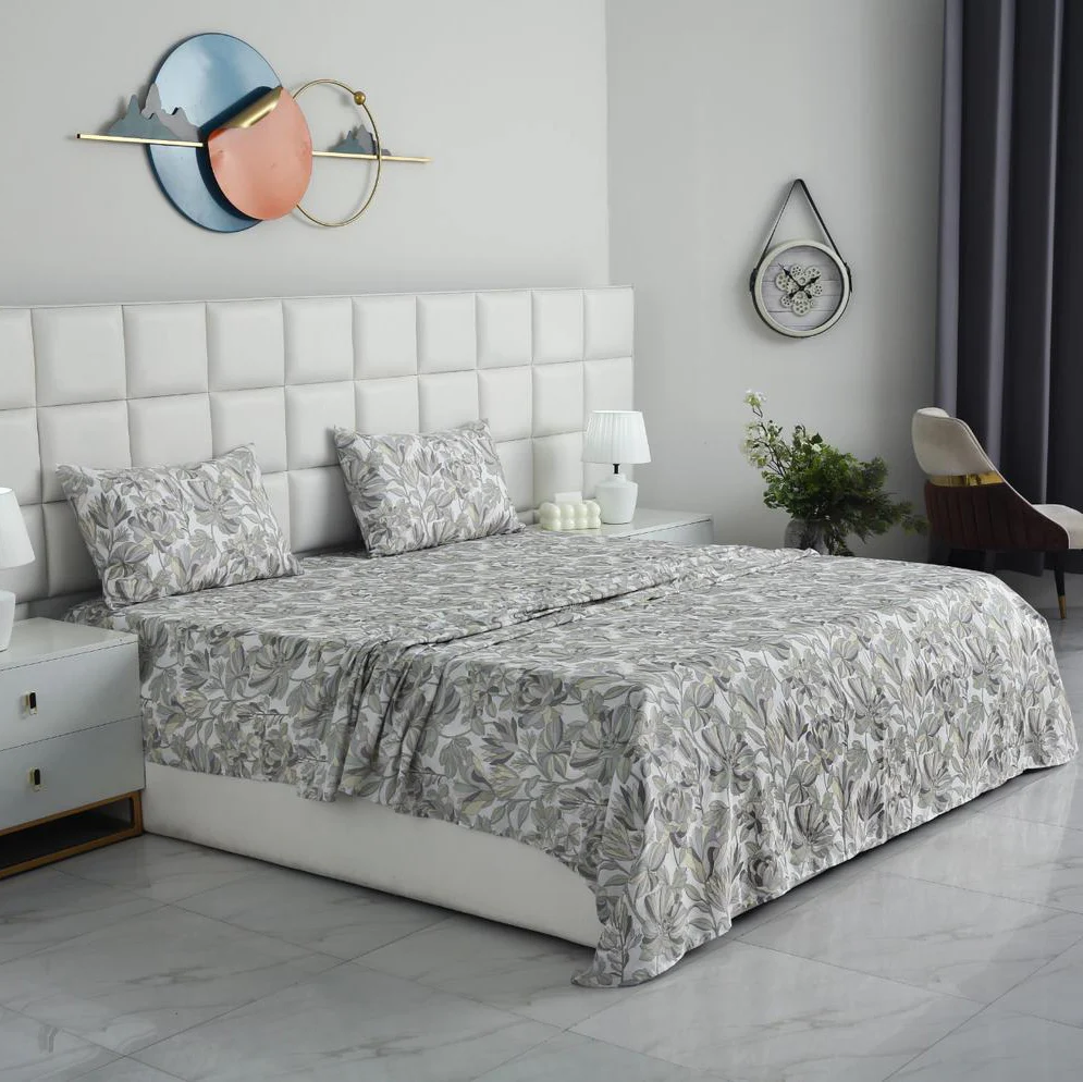 3 PCs Double Bed Sheet-DB265