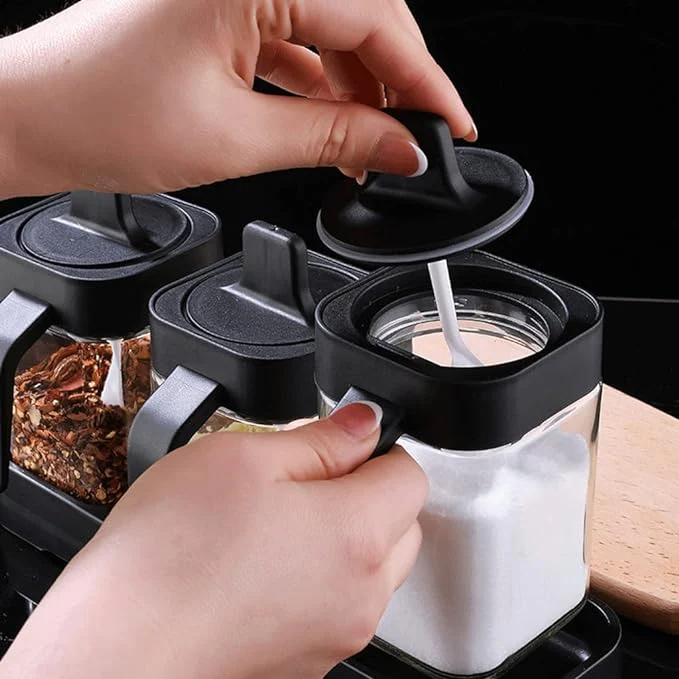 4 PCs Spice And Sugar Jar-(5332) - Image 4
