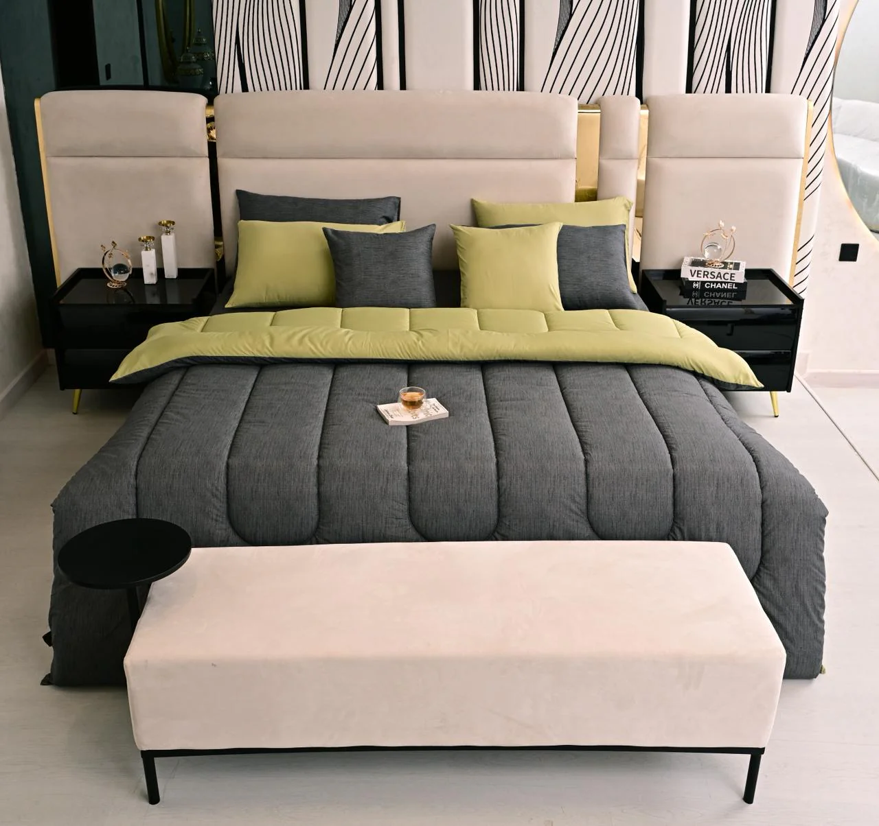 5 PCs Single Razai Set-Moss Whisper - Image 9