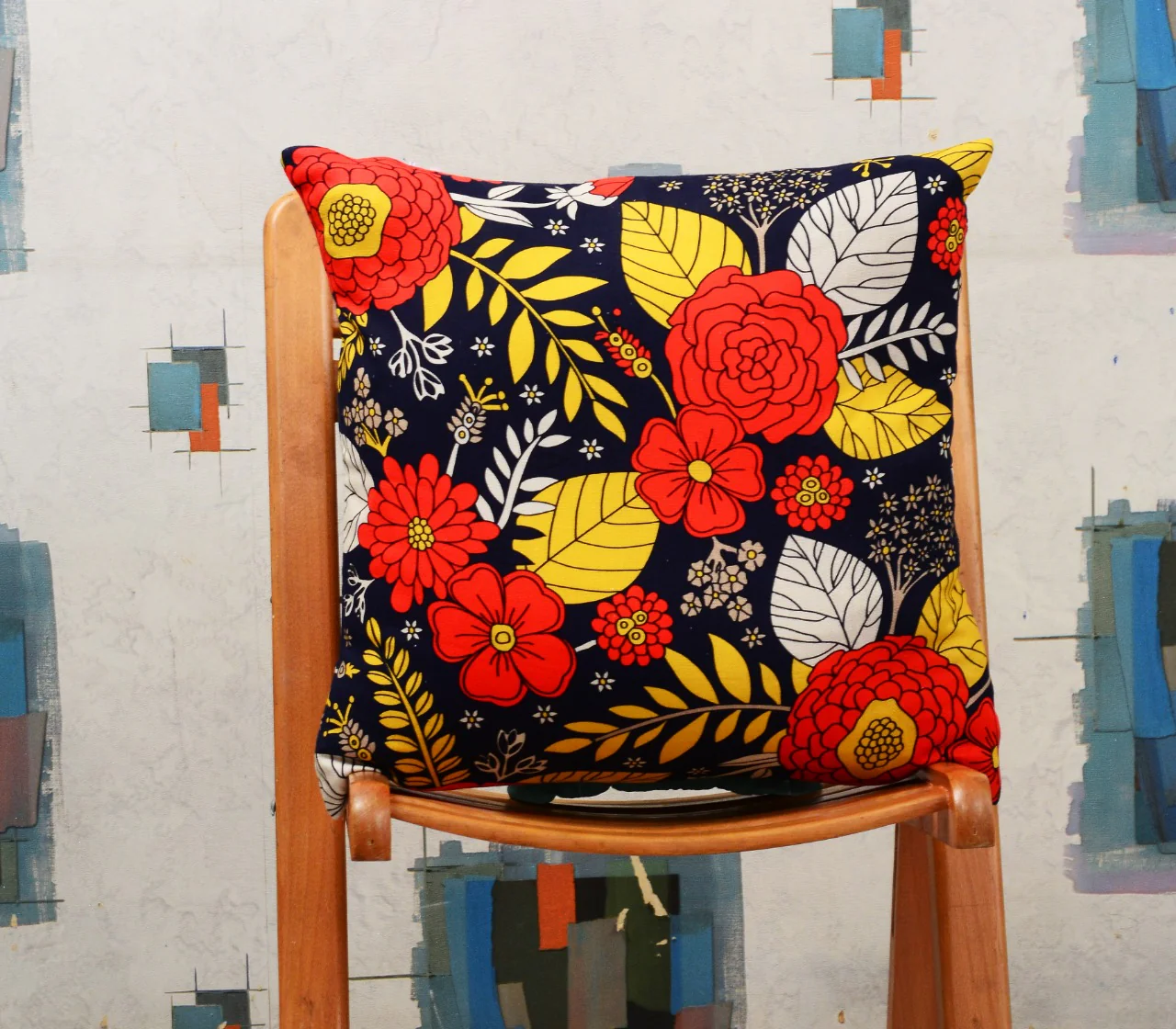 6 PCs Digital Printed Duck Cushions-Orange Slush - Image 3
