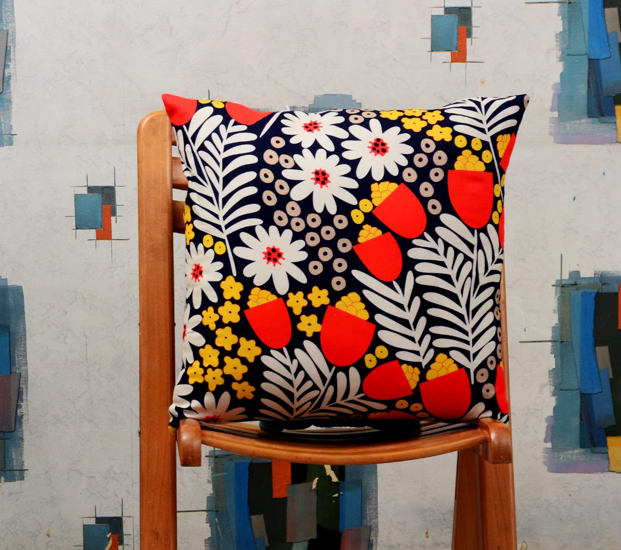 6 PCs Digital Printed Duck Cushions-Orange Slush - Image 4