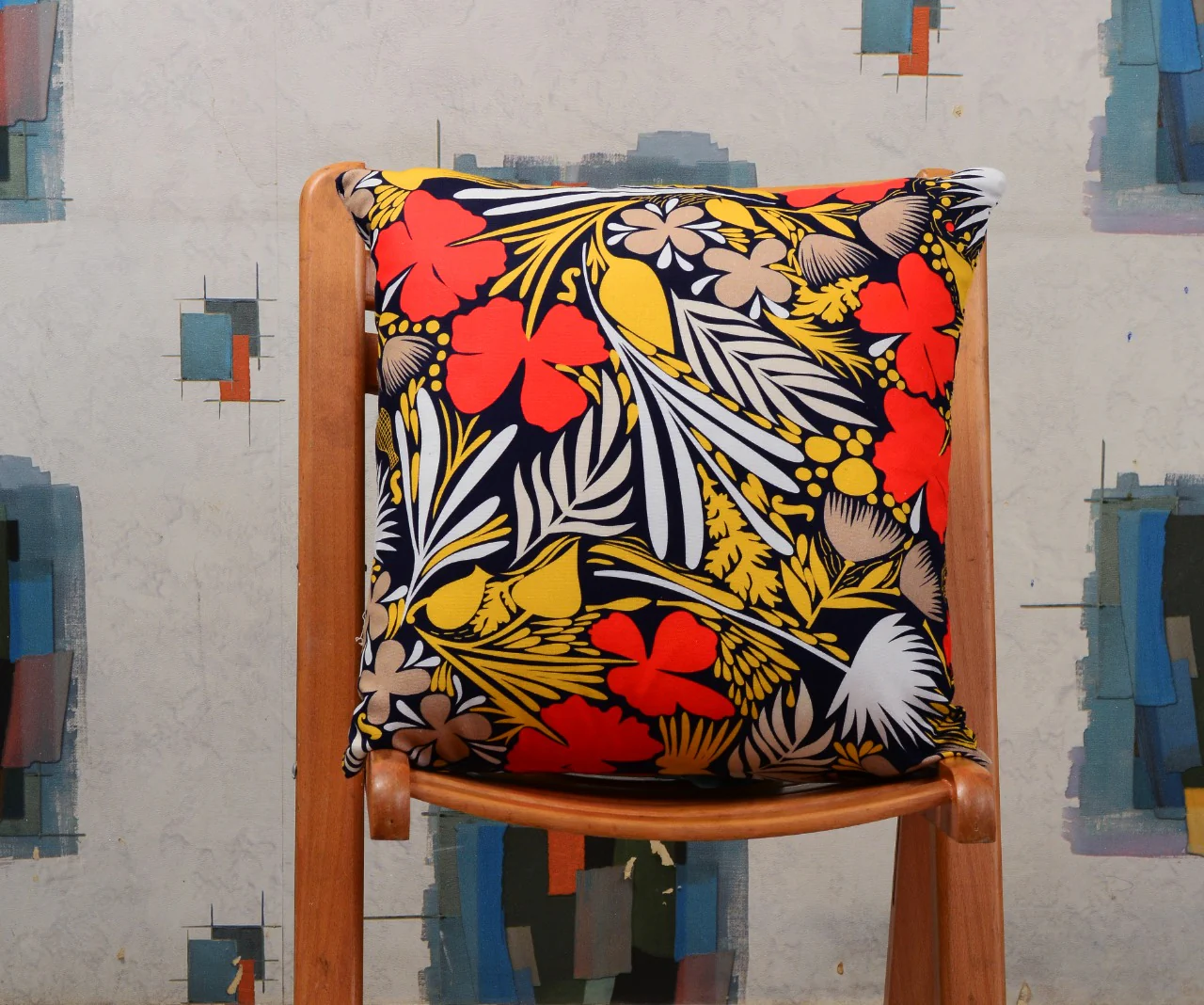 6 PCs Digital Printed Duck Cushions-Orange Slush - Image 5