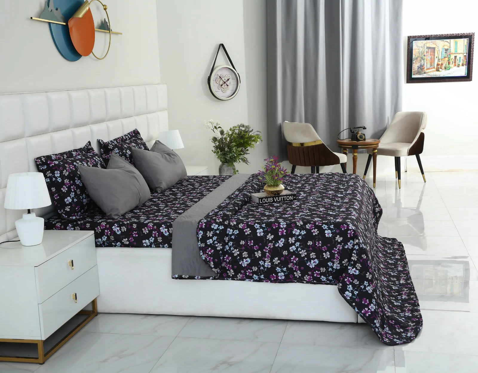6 PCs Dyed Bed Spread Set-Rosemary - Image 4