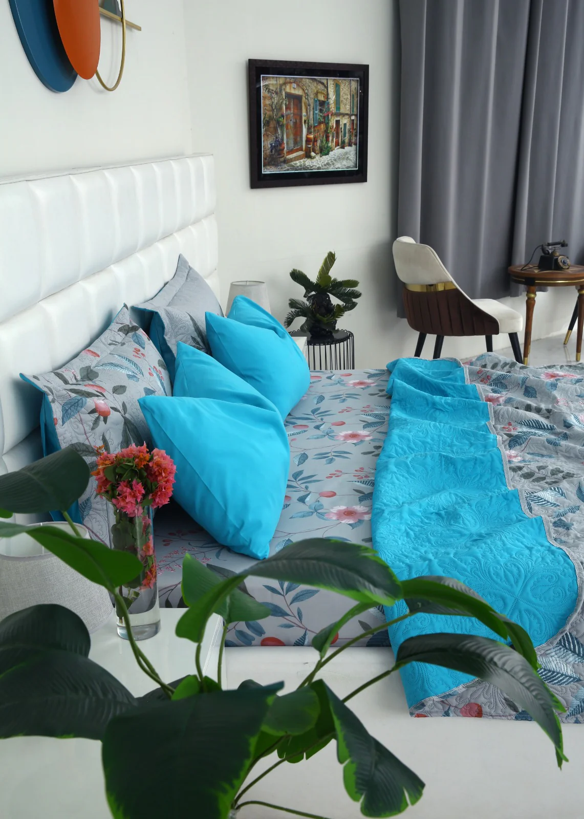 6 PCs Printed Bed Spread Set-Petunia - Image 11