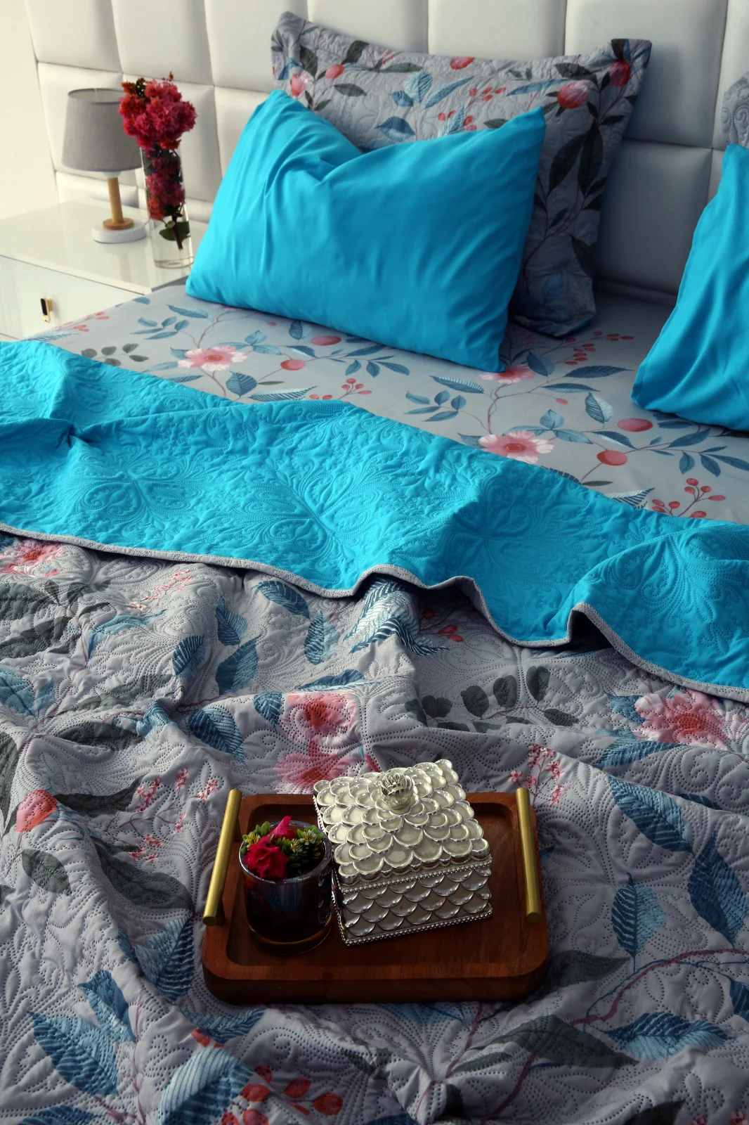 6 PCs Printed Bed Spread Set-Petunia - Image 13
