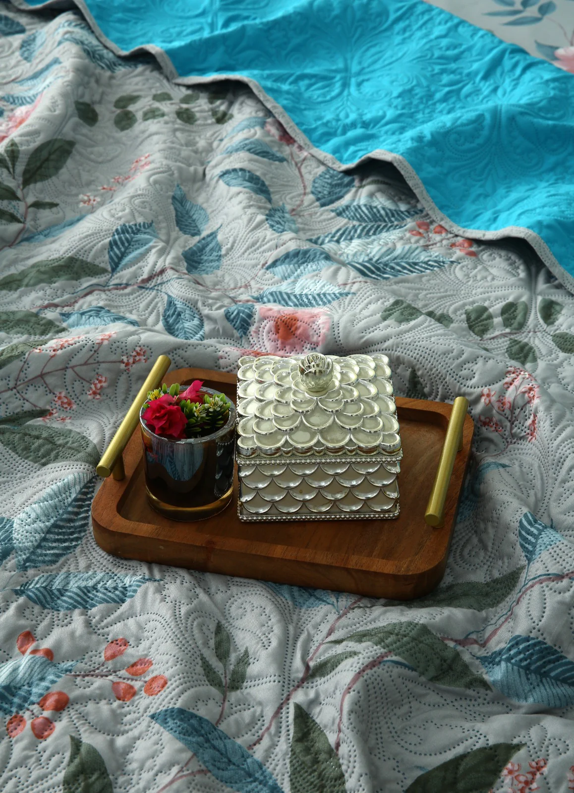 6 PCs Printed Bed Spread Set-Petunia - Image 17