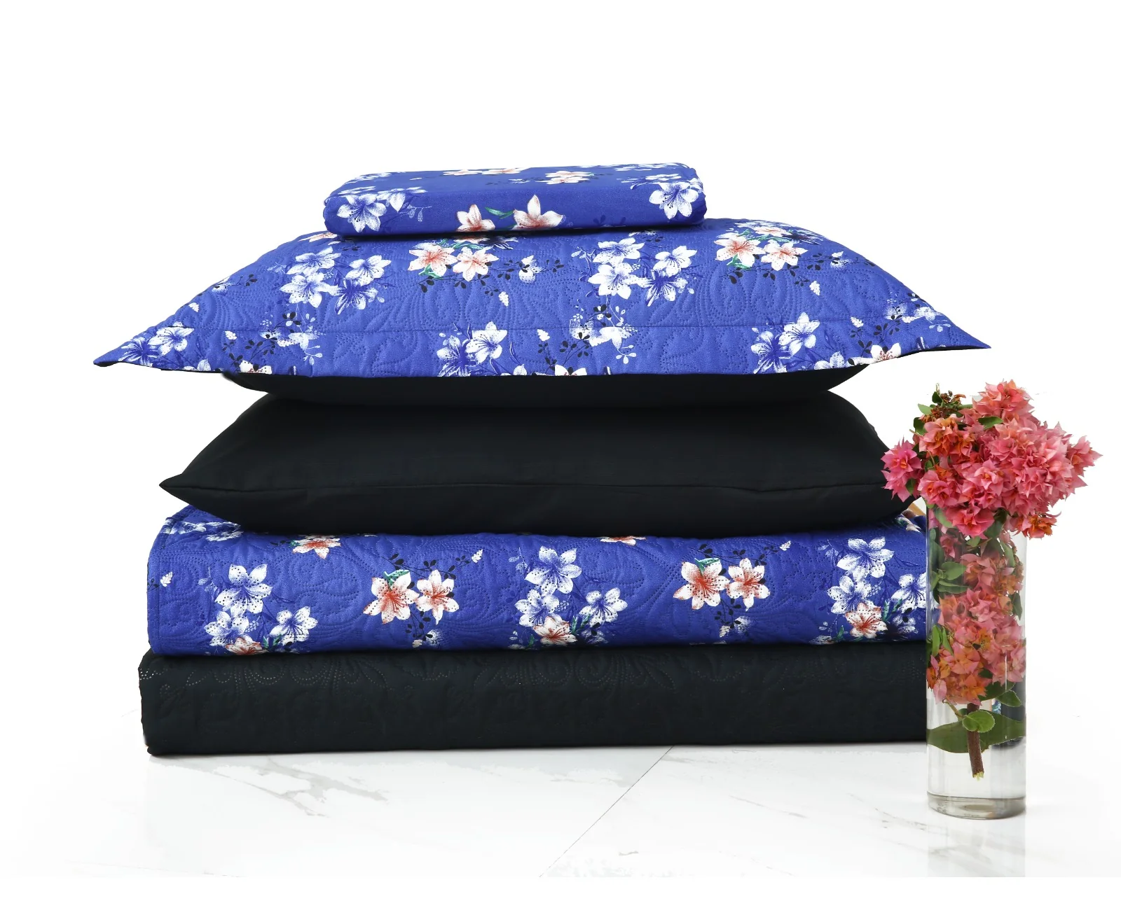 6 PCs Printed Bed Spread Set-Phlox - Image 18