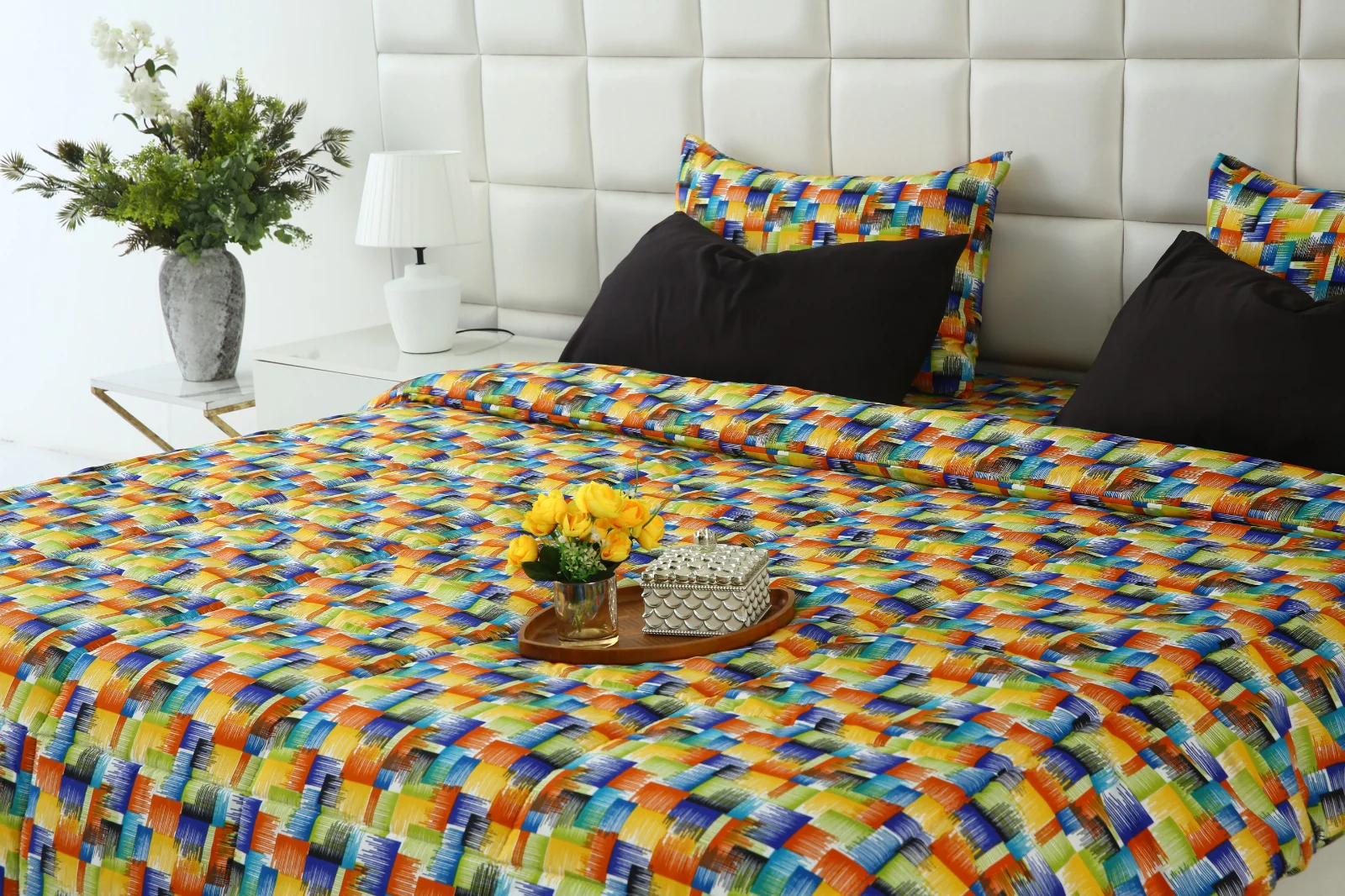 6 PCs Summer Comforter Set-Coral Rush - Image 10