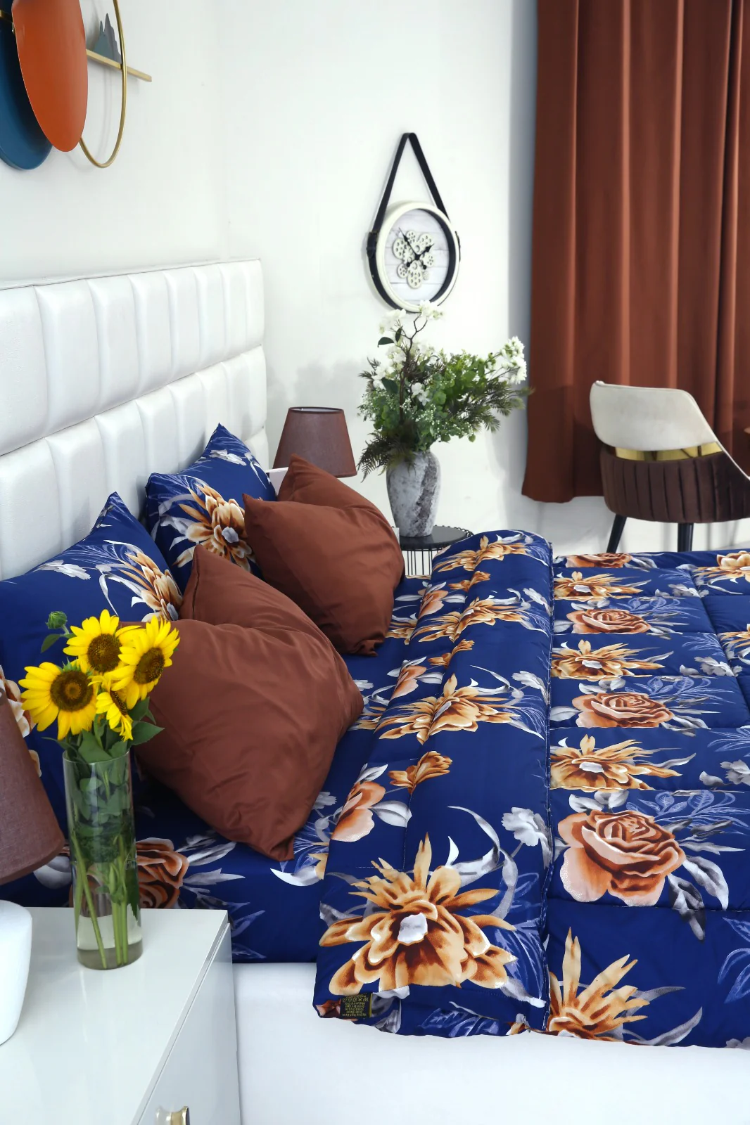 6 PCs Summer Comforter Set-Ethnic Flowers - Image 14