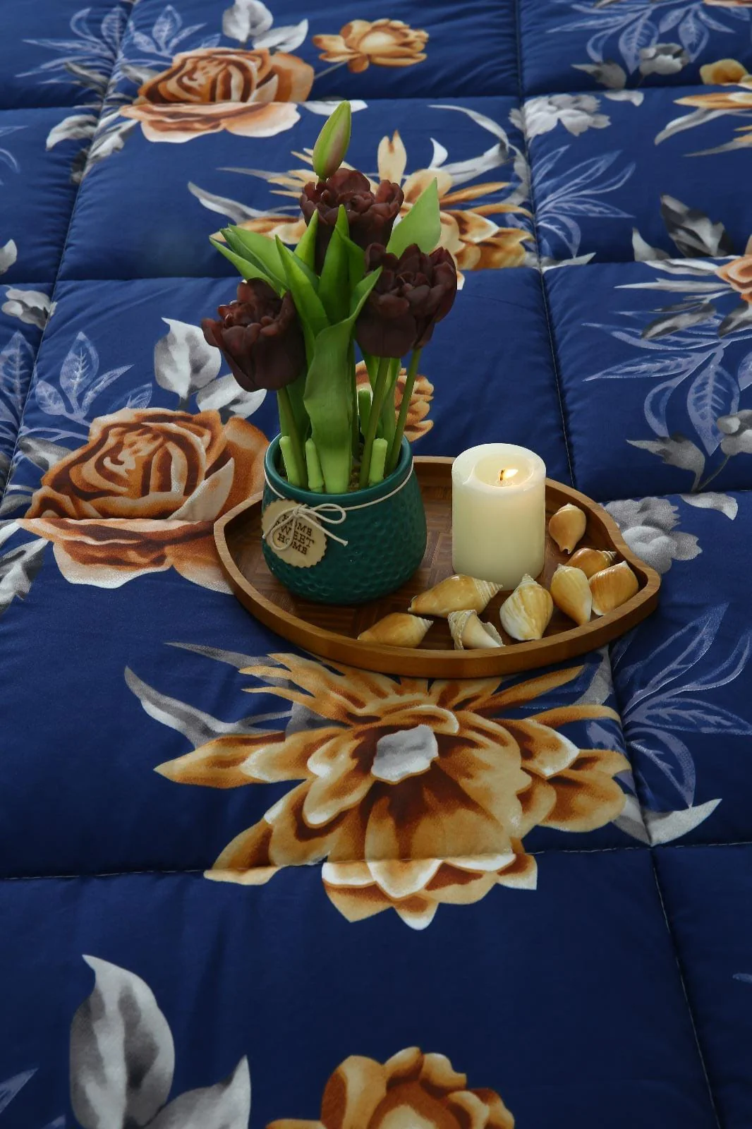 6 PCs Summer Comforter Set-Ethnic Flowers - Image 15