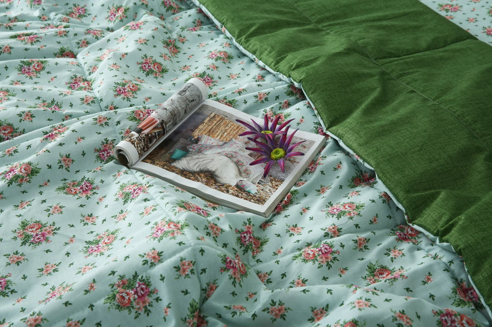 6 PCs Summer Comforter Set-Verdant - Image 11