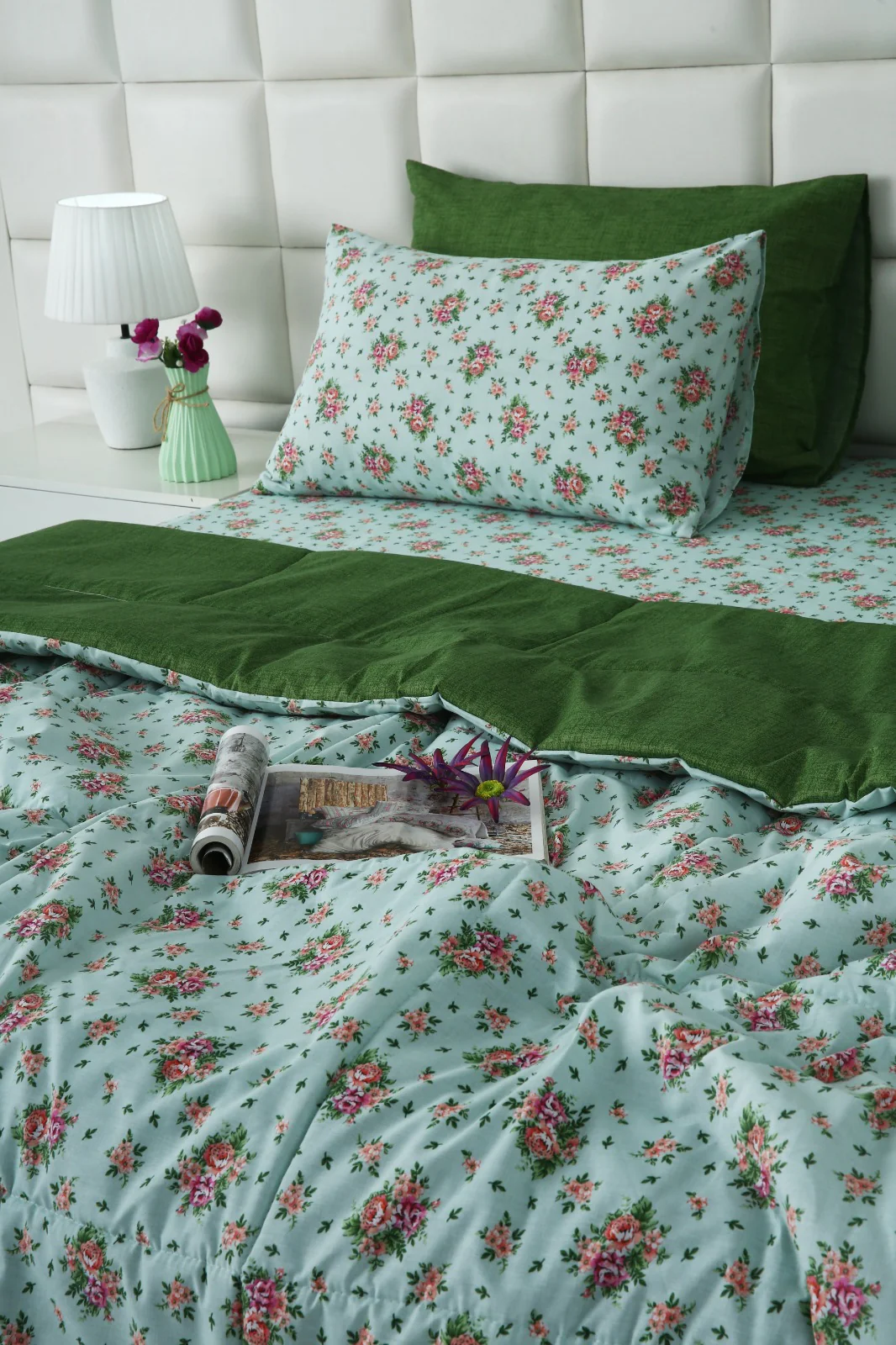 6 PCs Summer Comforter Set-Verdant - Image 13