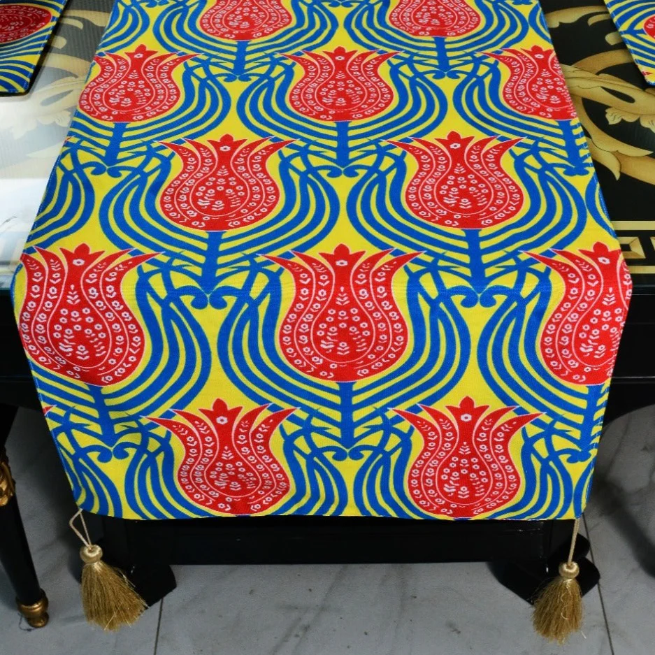 6 Seater Dining Table Runner Set(4617)- TRS03 - Image 4