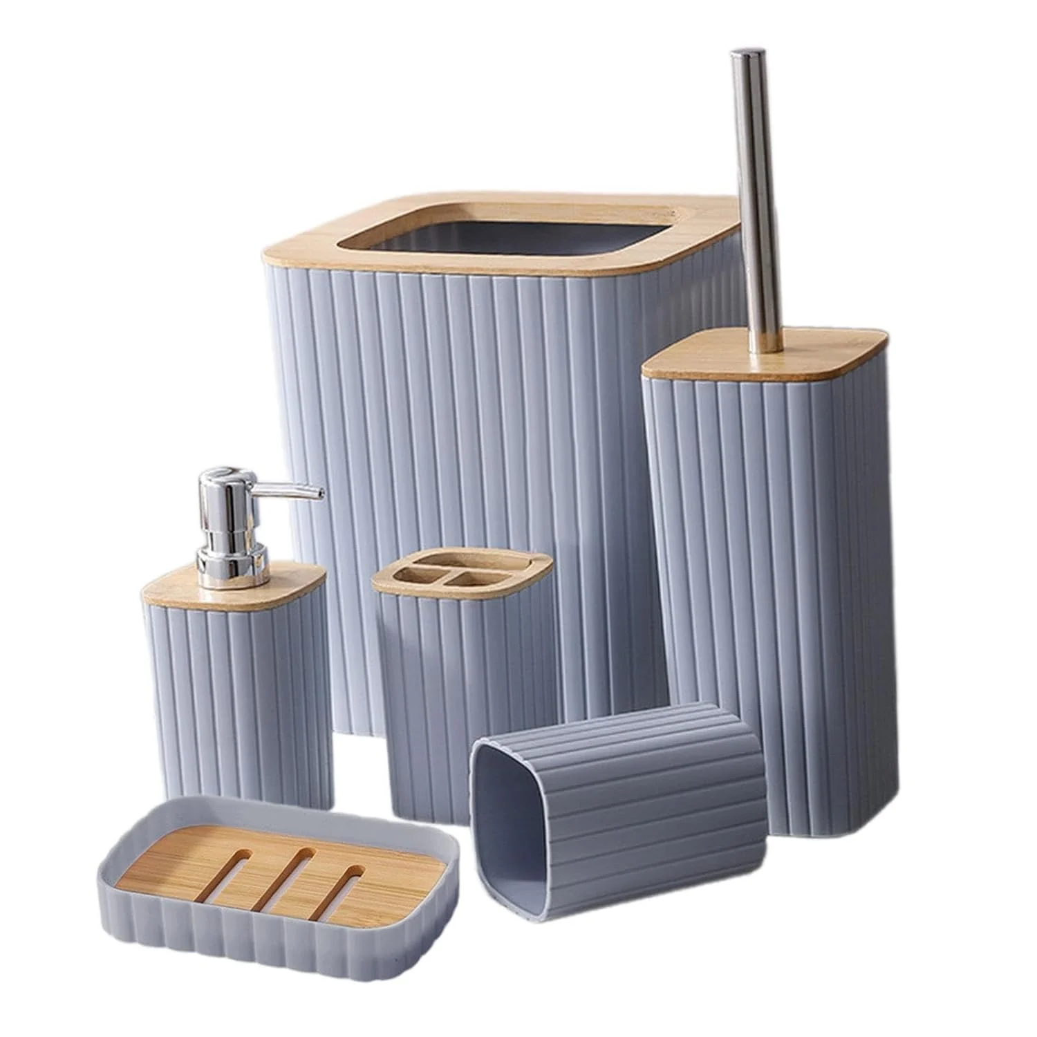 7PCS Bathroom Accessory Set-SA2408-310(Grey) - Image 6