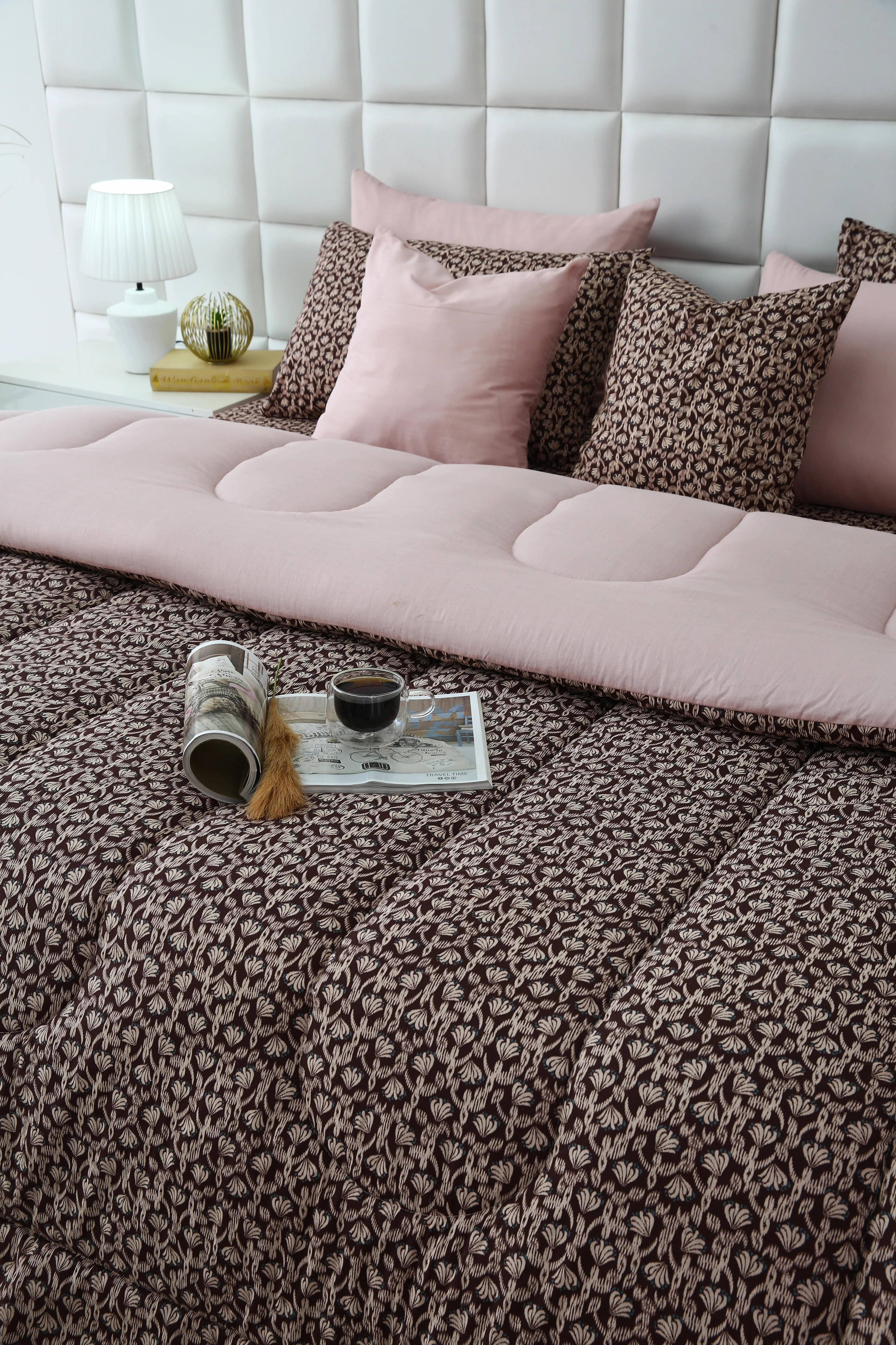 8 PCs Winter Razai SetCoral Reef - Image 4