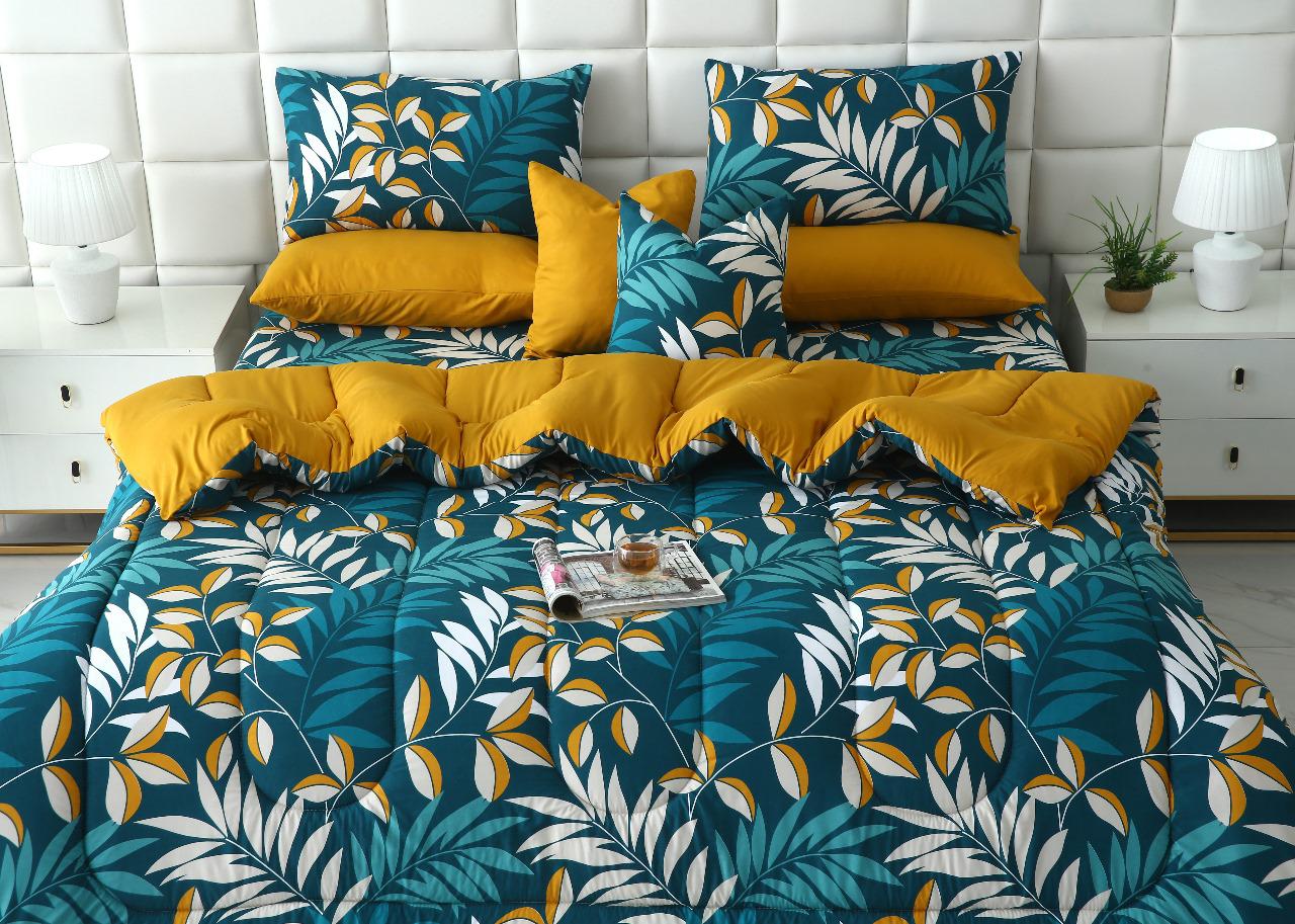 8 PCs Winter Razai Set-Tropicals - Image 9