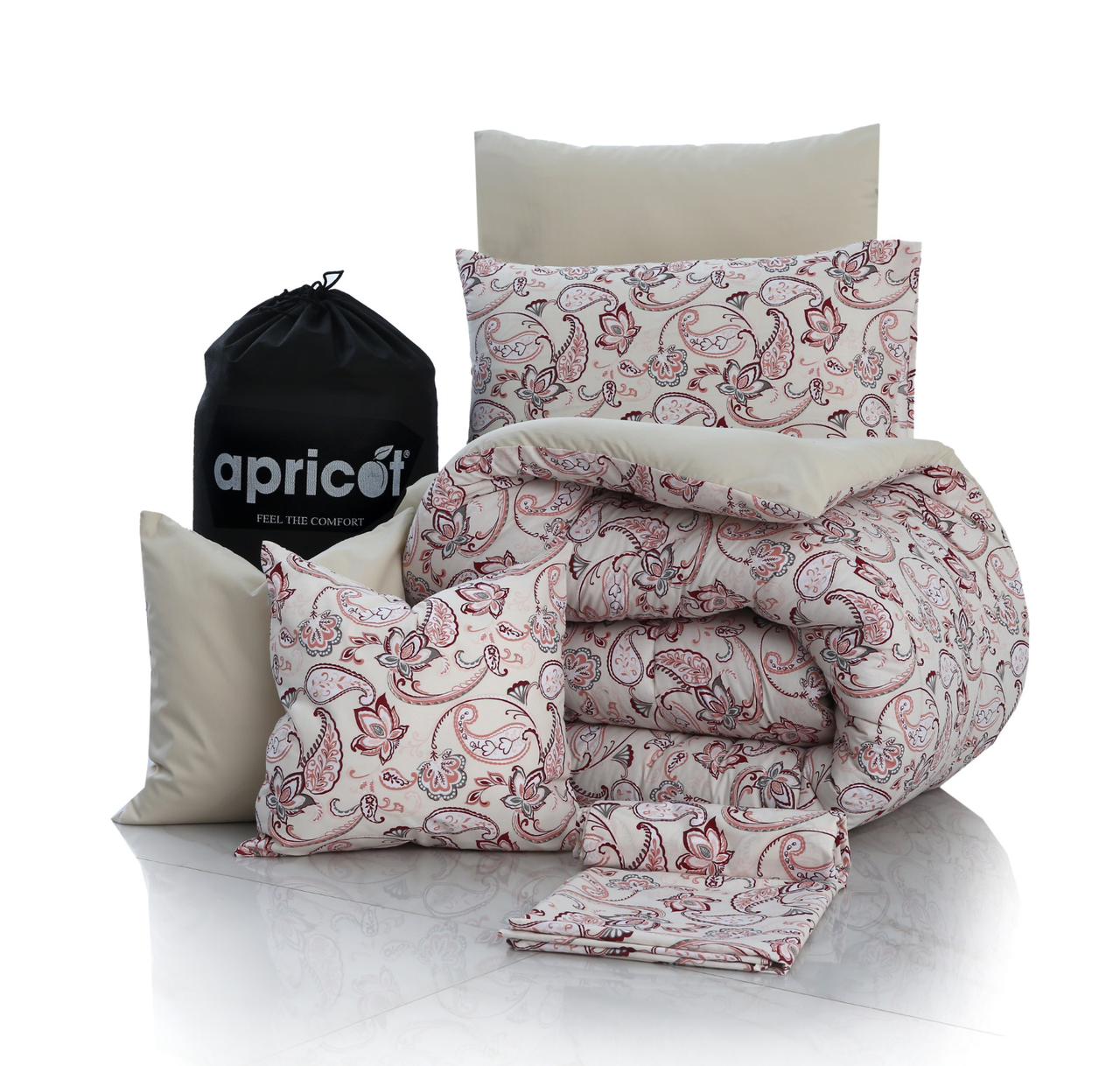 8 PCs Winter Razai Set-Pink Paisley - Image 10