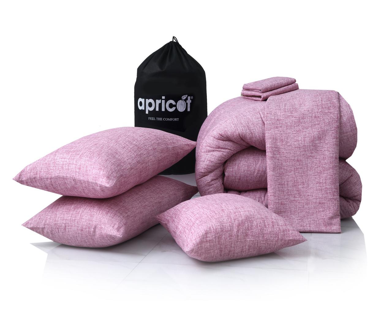 8 PCs Winter Razai Set-Pink Texture - Image 3