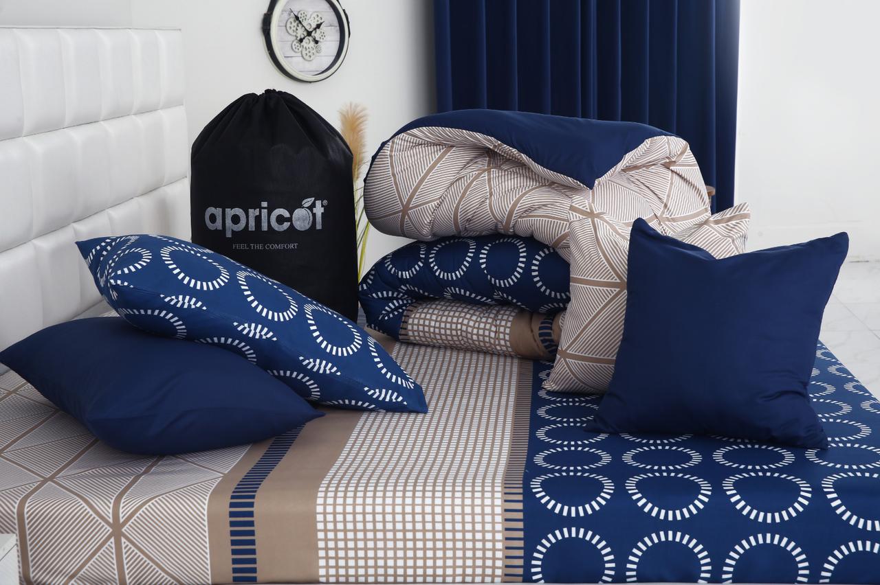 8 PCs Winter Razai Set-Starry Nights(With Blue Reverse) - Image 13