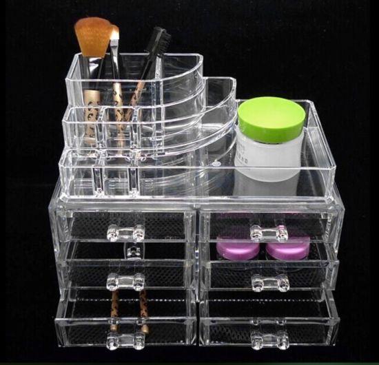 Acrylic 6 Drawers Makeup Organizer-(5300)Transparent - Image 4
