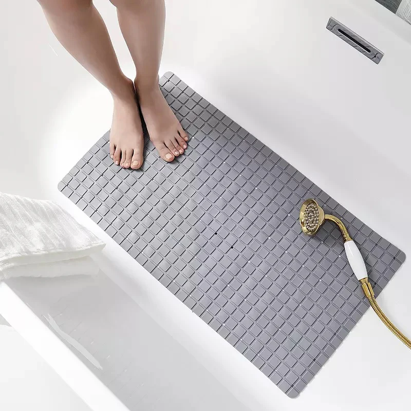 Anti Slip PVC Bathroom Mat-Grey