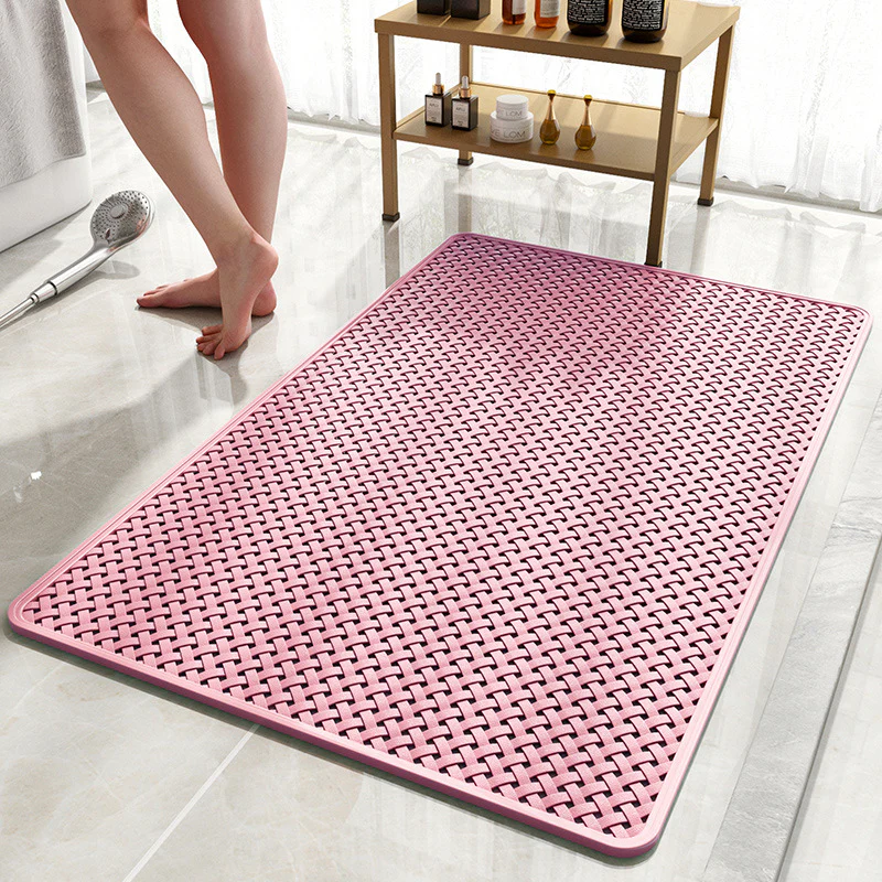 Anti Slip PVC Bathroom Mat (SA2510-110)Pink - Image 2