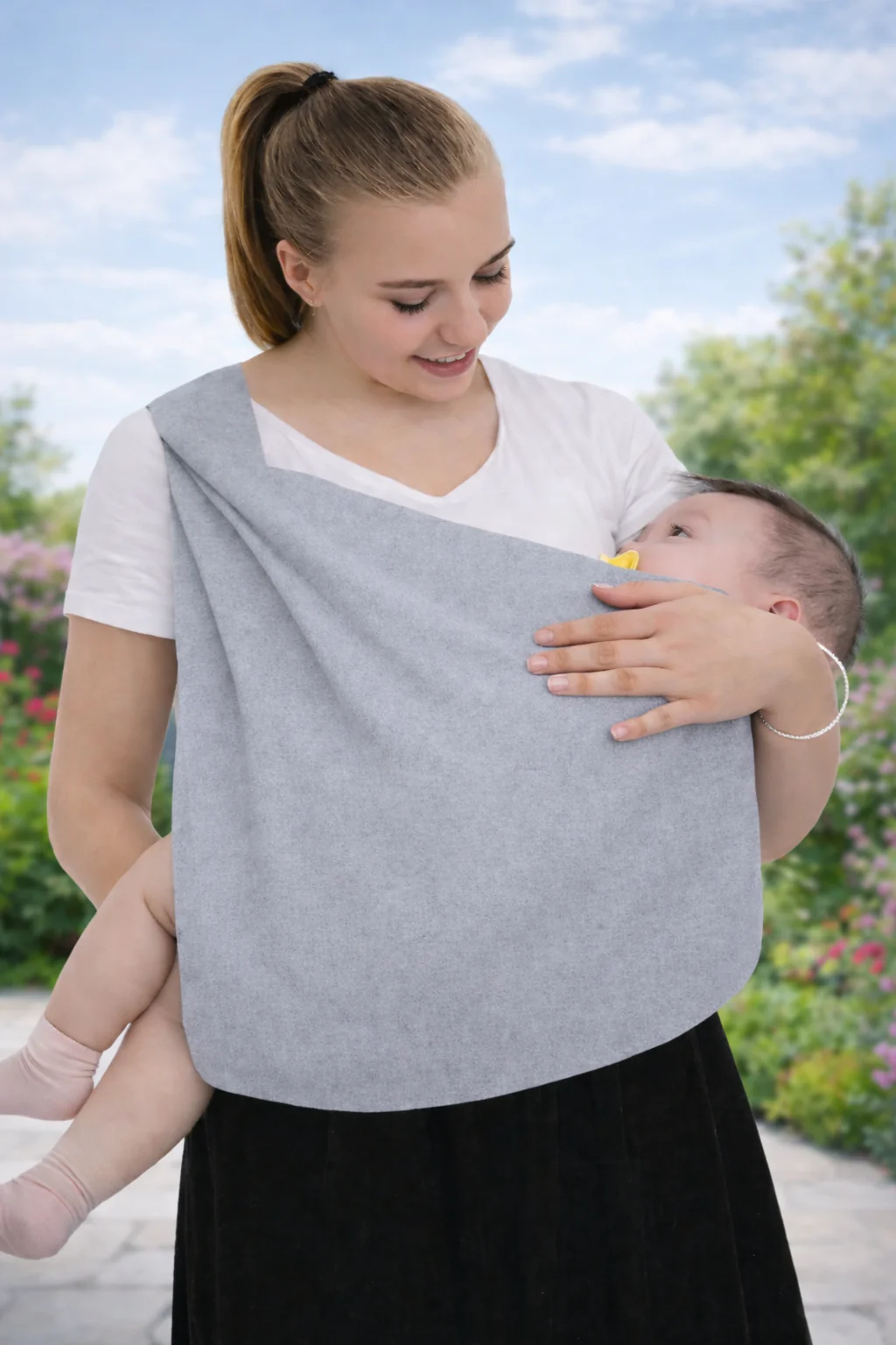 Baby Wraps Carrier-Hand Free Baby Sling For Newborns-SA2411-54(GREY)