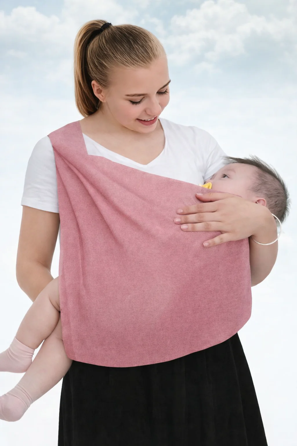 Baby Wraps Carrier-Hand Free Baby Sling For Newborns-SA2411-54(PINK) - Image 2
