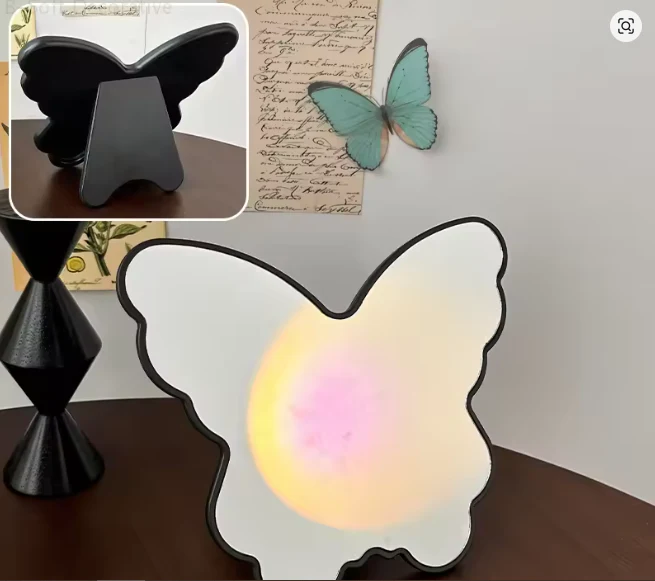 Butterfly Shaped Portable Makeup Mirror - Image 9