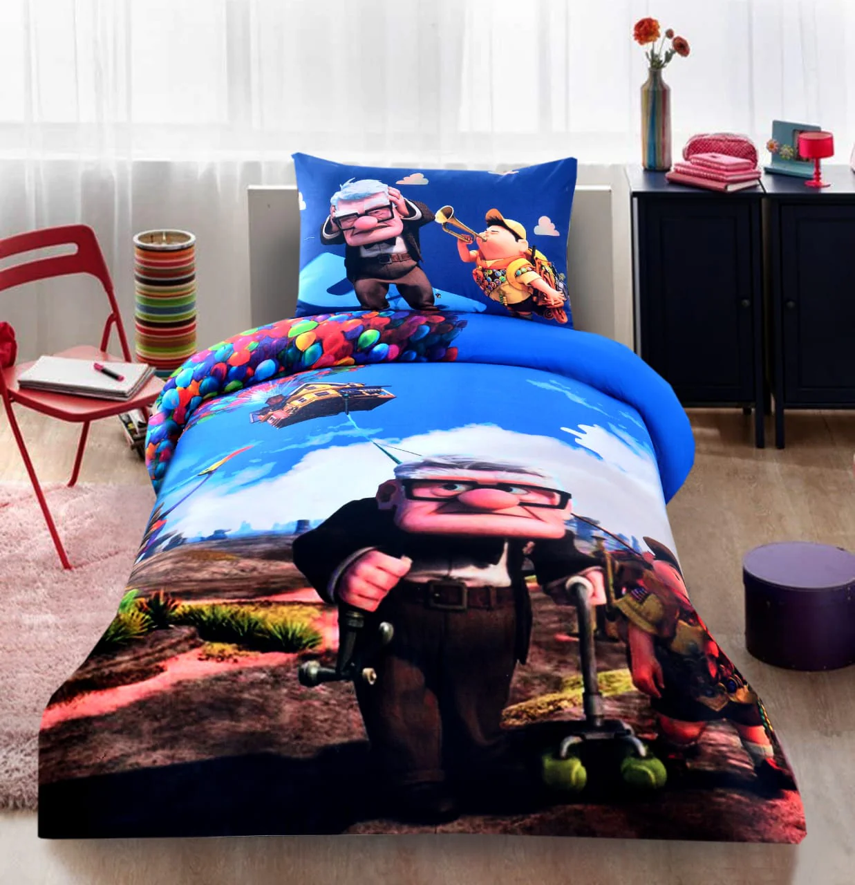 Digital Printed Junior Single Bed Sheet-(3894)UP - Image 4
