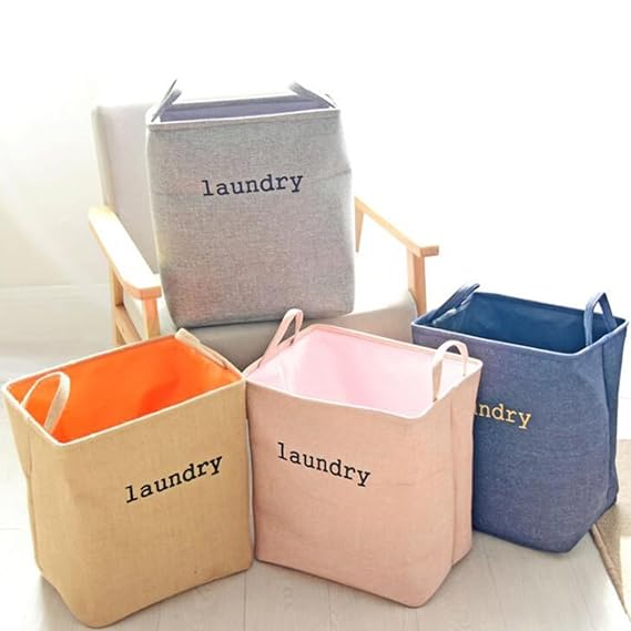 Eva Collapsible Laundry Basket-Beige - Image 8