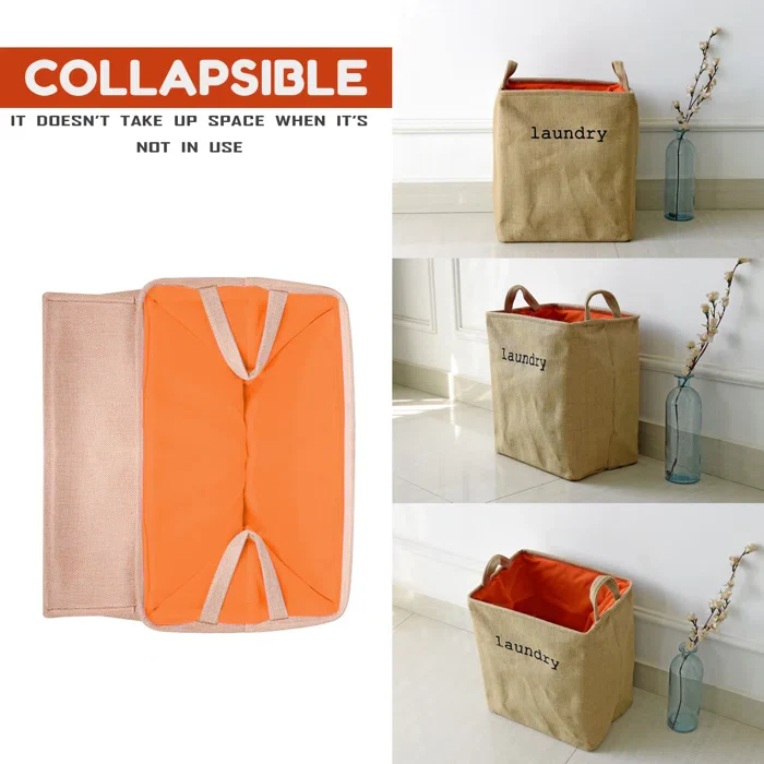 Eva Collapsible Laundry Basket5395-Pink - Image 7