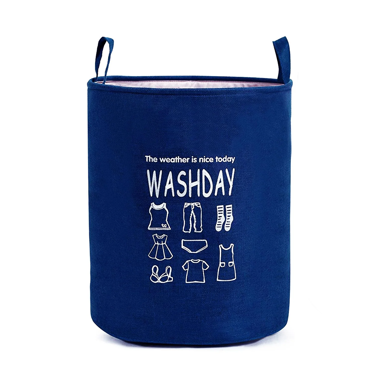 Eva Laundry Basket(1948)-Wash Day-Navy blue - Image 3