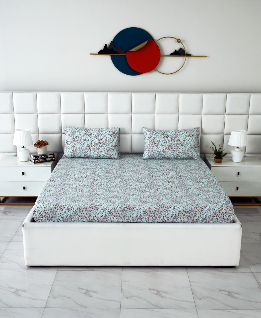 Fitted Bed Sheet-Alabaster - Image 3