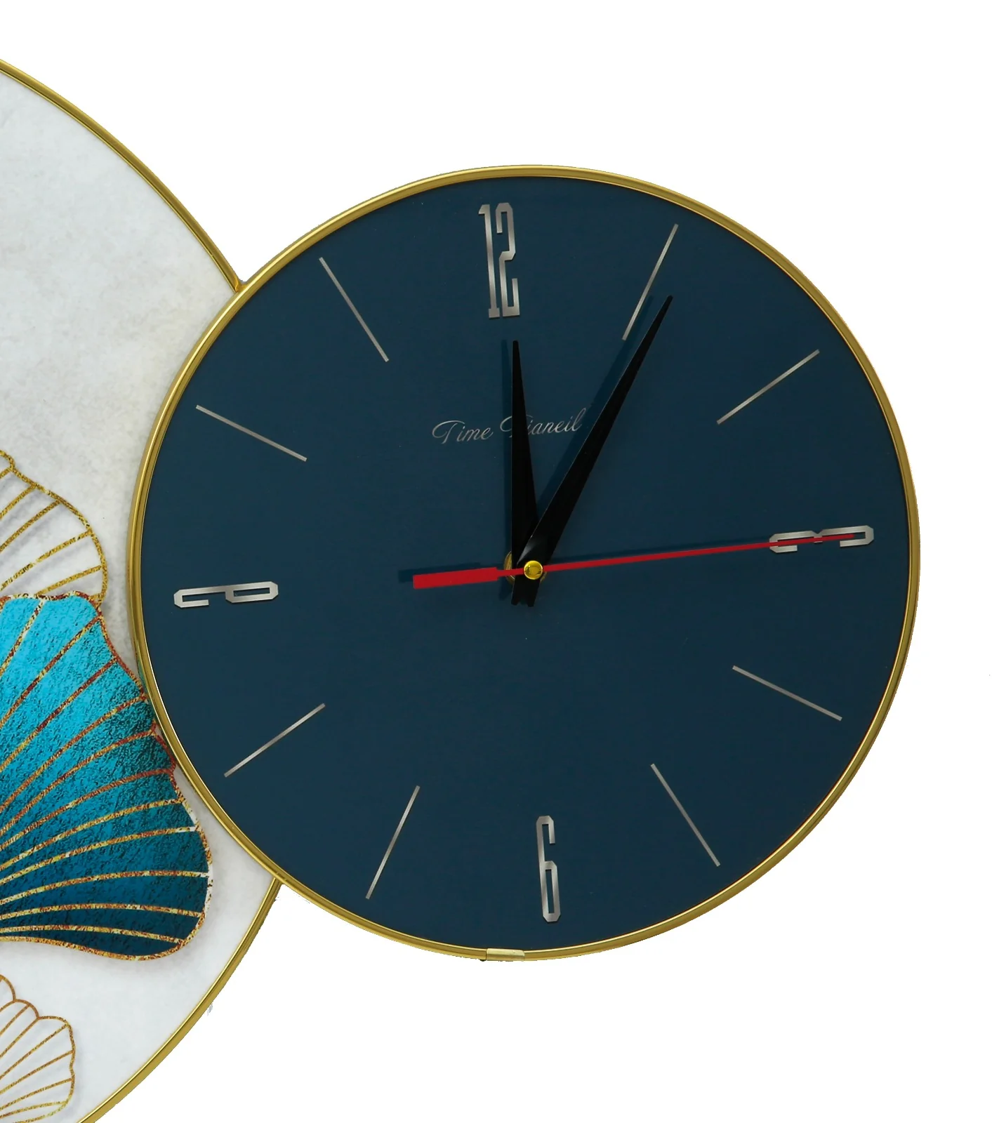 White Ginkgo Frame5357 with Clock - Image 3