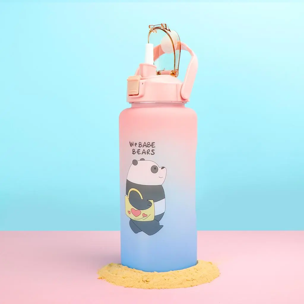 Premium We Babe Bears Water Bottle(Pink)- 5470-2 Liters - Image 3