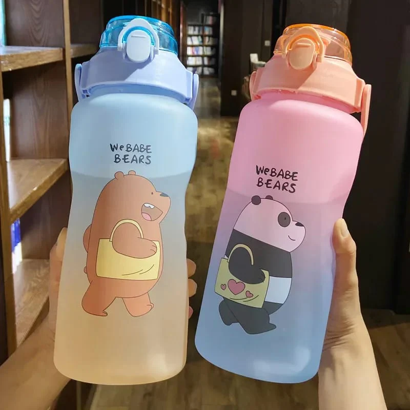 Premium We Babe Bears Water Bottle(Pink)- 5470-2 Liters - Image 4