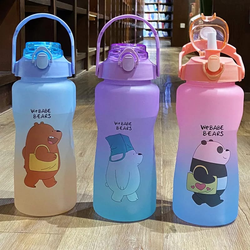 Premium We Babe Bears Water Bottle(Sky Blue)5461- 2 Liters - Image 7