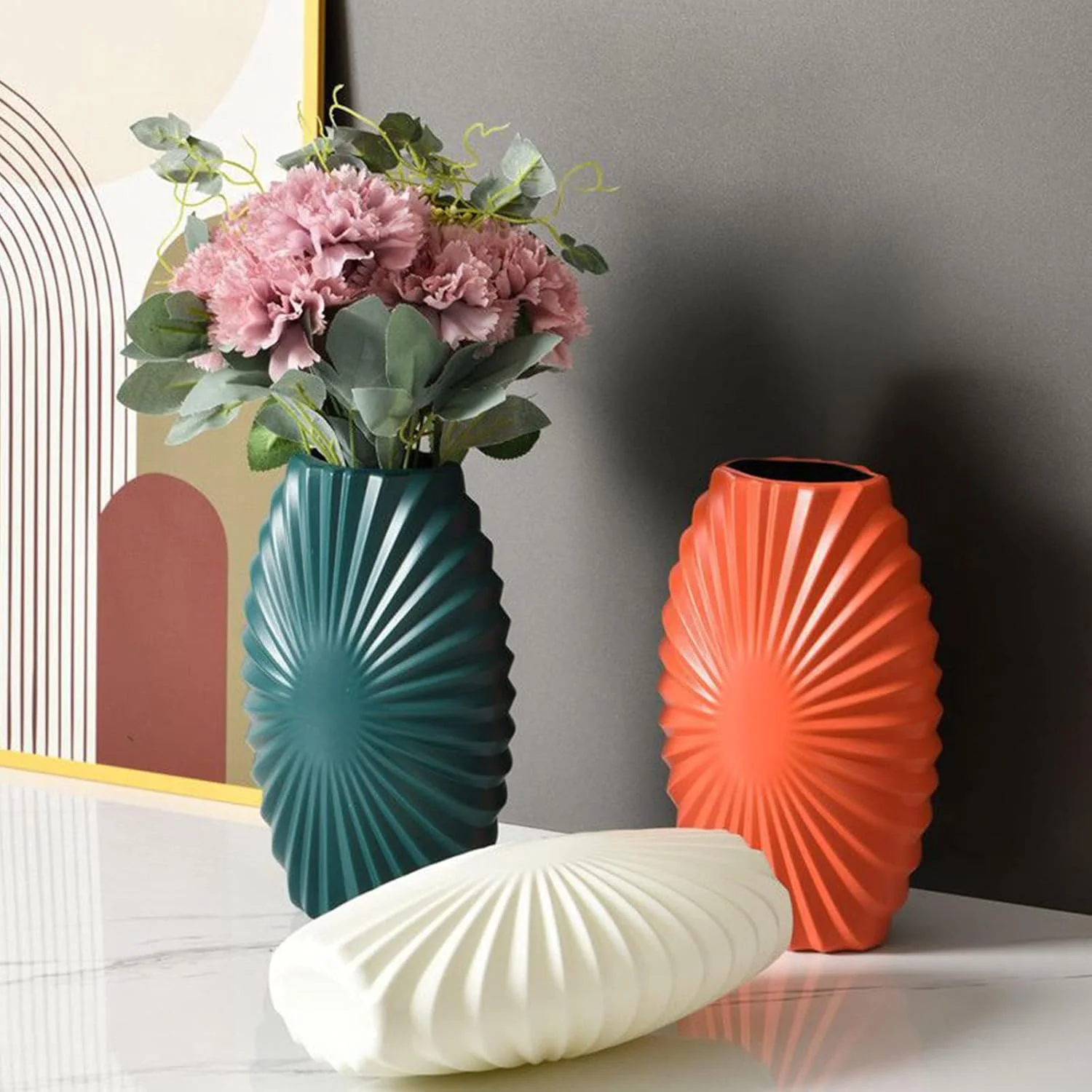 Large Nordic Plastic Flower Vase (SA2510-101) - Image 6